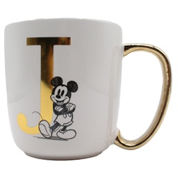 [41550] ****Disney Mickey Ceramic Alphabet Mug 13oz - J