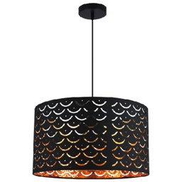 [5-90183] ****Royal Homes Indoor Ceiling Light Matte Black &amp; Gold