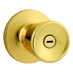 [91150-020] ****Geo Polished Brass Bathroom Lock 115TK 3 CP