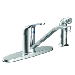 [B805S] ^Briggs Faucets Single Handle Kitchen Faucet With Stainless Side Spray
