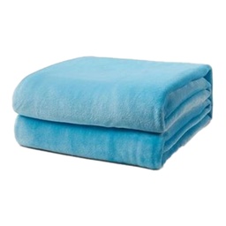 [9452-K BLUE] ****L'Baiet King Blanket 108In.x90In. - Blue Fleece