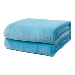 [9452-TWIN BLUE] ****L'Baiet Twin Blanket 60In.x80In. - Blue Fleece