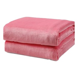 [9452-TWIN PINK] ****L'Baiet Twin Blanket 60In.x80In. - Pink Fleece