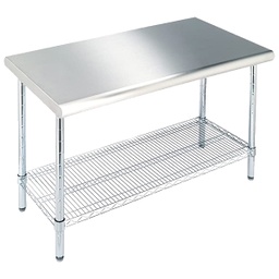 [SHE18308W] Seville Classics Commercial Work Table with SS Top