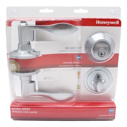 [8106205] ****Honeywell Wave Lever Combo Keyed Entry Satin Chrome