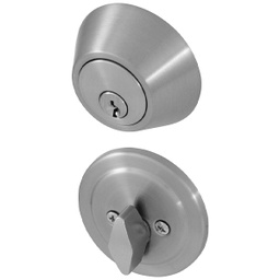 [8111309] ****Honeywell Deadbolt Single Cylinder Satin Nickel