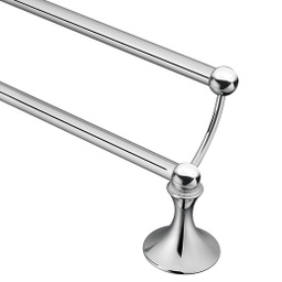 [DN7722CH] Moen Lounge 24in Double Towel Bar, Chrome