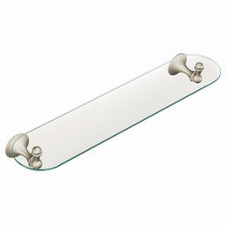 [DN7790BN] Moen Lounge Glass Vanity Shelf, Brushed Nickel