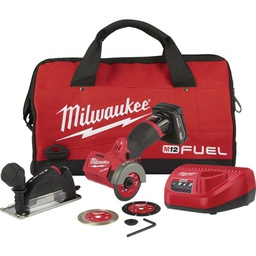 [2522-21XC] ****Milwaukee M12 FUEL 12-Volt Lithium-Ion Brushless 3 In. Compact Cordless Cut-Off Tool Kit