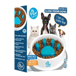 [8643] ****Bell+Howell Paw Perfect Slow Feeder Pet Bowl 16oz