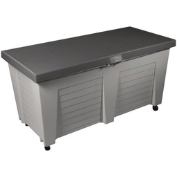 [16176-12] Gracious Living Resin Deck Box 65.5 Gal, Gray