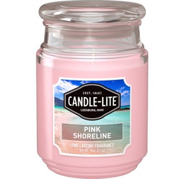 [32971271] Candle-Lite Everyday 18 Oz Jar Candle - Pink Shoreline