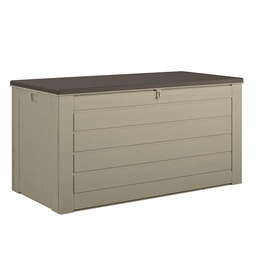 [88-180-BTN1E] Cosco Outdoor Weather-Resistant Patio/Deck Storage Box with Locking Hinge, 180 Gallon Capacity