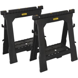 [CL352754] ****Channellock 27in Plastic Folding Sawhorse Set of 2, 1000 Lb. Capacity