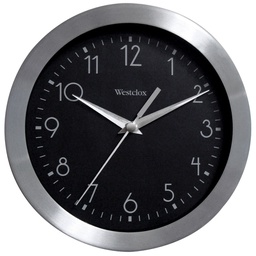 [36001A] Westclox Aluminum Wall Clock 9 In.