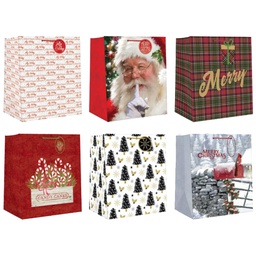 [CSWGB30CD-9] ****Edg Wide Gift Bags - Large, Assorted