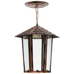 [69372] Westinghouse Ceiling Light E27 100W Dotted Glass, Copper