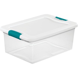 [14948012 / 4387106] Sterilite Latching Storage Tote 15 Qt. White