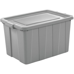 [16796A04] Sterilite Tuff1 Tote with Handles 30 Gal, Cement