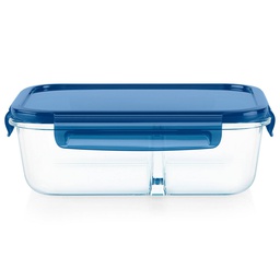 [1138858] Pyrex MealBox Glass Storage Container 5.5 Cup Rectangle with Plastic Cover