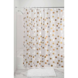 [32280] iDesign Gilly Dot PEVA Shower Curtain 72 x 72 In.