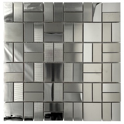 [OJY3923 RHSSM24133] Royal Homes Stainless Steel Mosaic 11.8In.x11.8In.x0.31In.