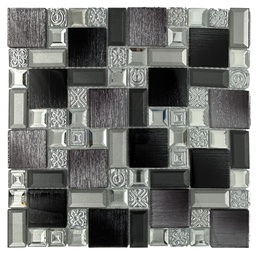 [OJY3930 RHGM24135] Royal Homes Glass Mosaic 11.8 x 11.8 x 0.19 In.