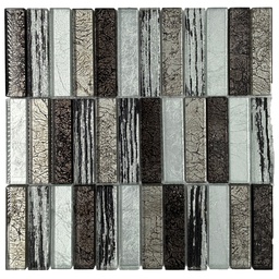 [RHM8134 RHGM24138] Royal Homes Glass Mosaic 11.8 x 11.8 x 0.31 In.