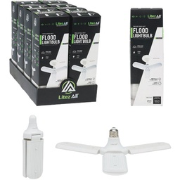 [24983] LitezAll Triple Fold-Out A/C Powered LED Floodlight Bulb