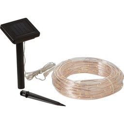 [B-22WW] Outdoor Expressions 28 Ft.100-Light LED Warm White Solar Rope Light