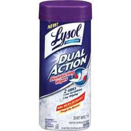 [1920081143] ****Lysol Dual Action Disinfecting Wipes (28-Count)