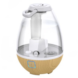 [HU1-0065-110] Sharper Image Ultrasonic Cool Mist Humidifier 0.4 Gallon Light Ash Woodgrain