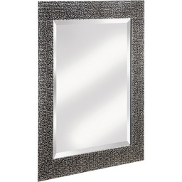 [20-0505] ****Erias Home Designs Framed Wall Mirror 25.5 In. W x 35.5 In. H, Chromed Espresso