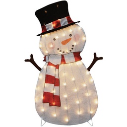 [46253] Candy Cane Lane 32 In. LED Snowman Holiday Figure