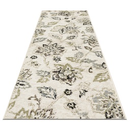 [DN629S26 CHR24847] L'Baiet Rugs Green Floral 2'x6'