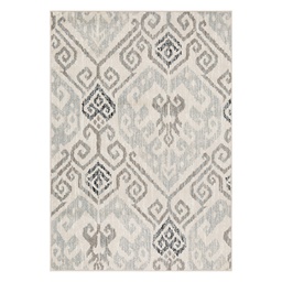 [RS214G26 CHR24894] L'Baiets Rugs Grey Geometric 2'x6'