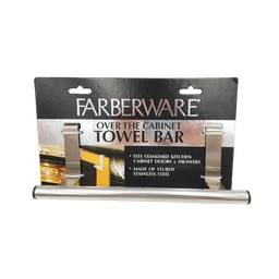 [FAR7654] ****Farberware Over-Cabinet Towel Bar 9.1in