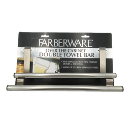 [FAR7656] Farberware Over-Cabinet Double Towel Bar 11.8in