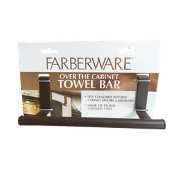 [FR30604] Farberware Over-the-Cabinet Large Towel Bar 14.2 x 3.5 x 2.8in, Bronze