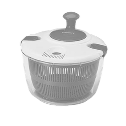 [BP31621] Bombay 5 Qt. Salad Spinner, White/Grey