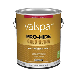 [028.0062004.007] ****Valspar Pro-Hide Gold Ultra Zero VOC Latex Eggshell Interior Wall Paint, Clear Base, 1 Gal.