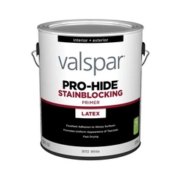 [028.0091113.007] Valspar Pro-Hide Stainblocking Primer, White, 1 Gal.