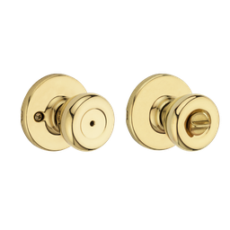 [93001-950] Kwikset Polished Brass Tylo Privacy/ Bed &amp; Bath Knob