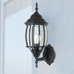 [D4041W-BK / 4041W-BK RHOWL24817] Royal Homes Outdoor Wall Light E26 100W