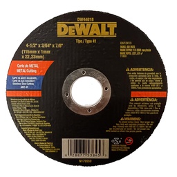 [DW44601] ****DeWalt FCW Metal Cutting Disc 4-1/2in x 1.6mm x 7/8in