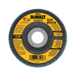 [DW8310-AR] ****DeWalt Z120 Zirconia Flap Disc 4-1/2 x 7/8-In.