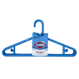 [CLX-76117] Clorox Plastic Hangers 10pk, Blue