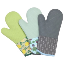 [KKFHOM-BRY] Krumbs Kitchen Farmhouse Collection Oven Mitts - Berry