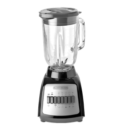 [BLBD210GB-2G] Black &amp; Decker Blender 10-speed, Includes 1 Glass Jar and 2 Accessory Jars, Black