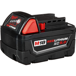 [48-11-1850R] Milwaukee M18 REDLITHIUM XC 18 Volt Lithium-Ion 5.0 Ah Resistant Tool Battery